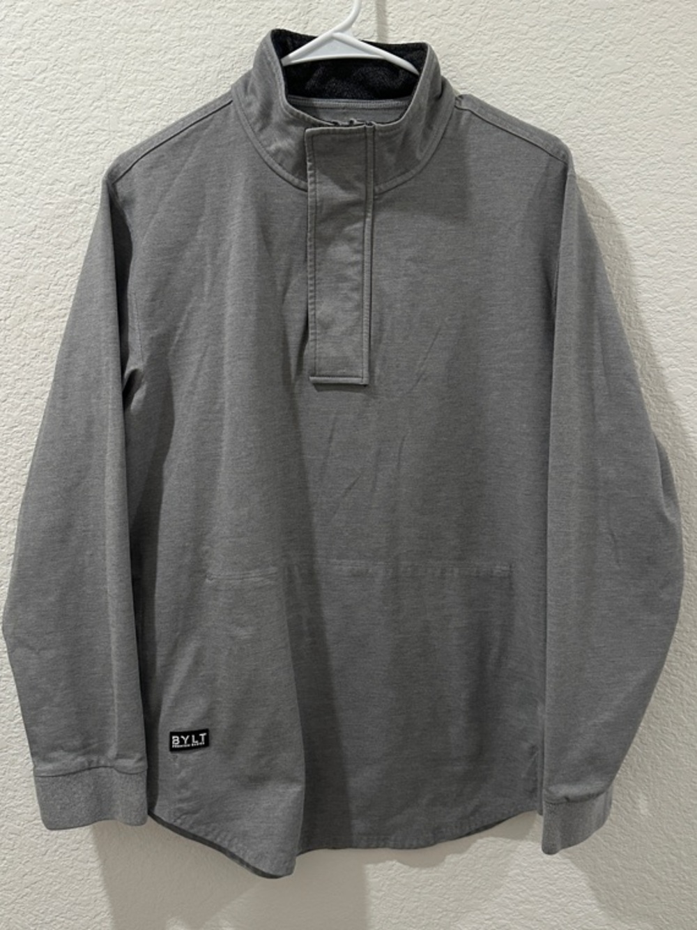 BYLT Men’s Elite + Fairway Pullover Heather Gray